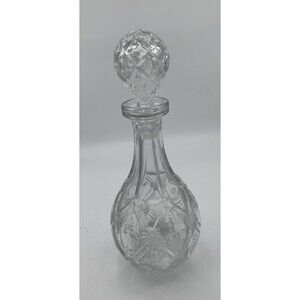 CRYSTAL DECANTER with STOPPER 12” VINTAGE